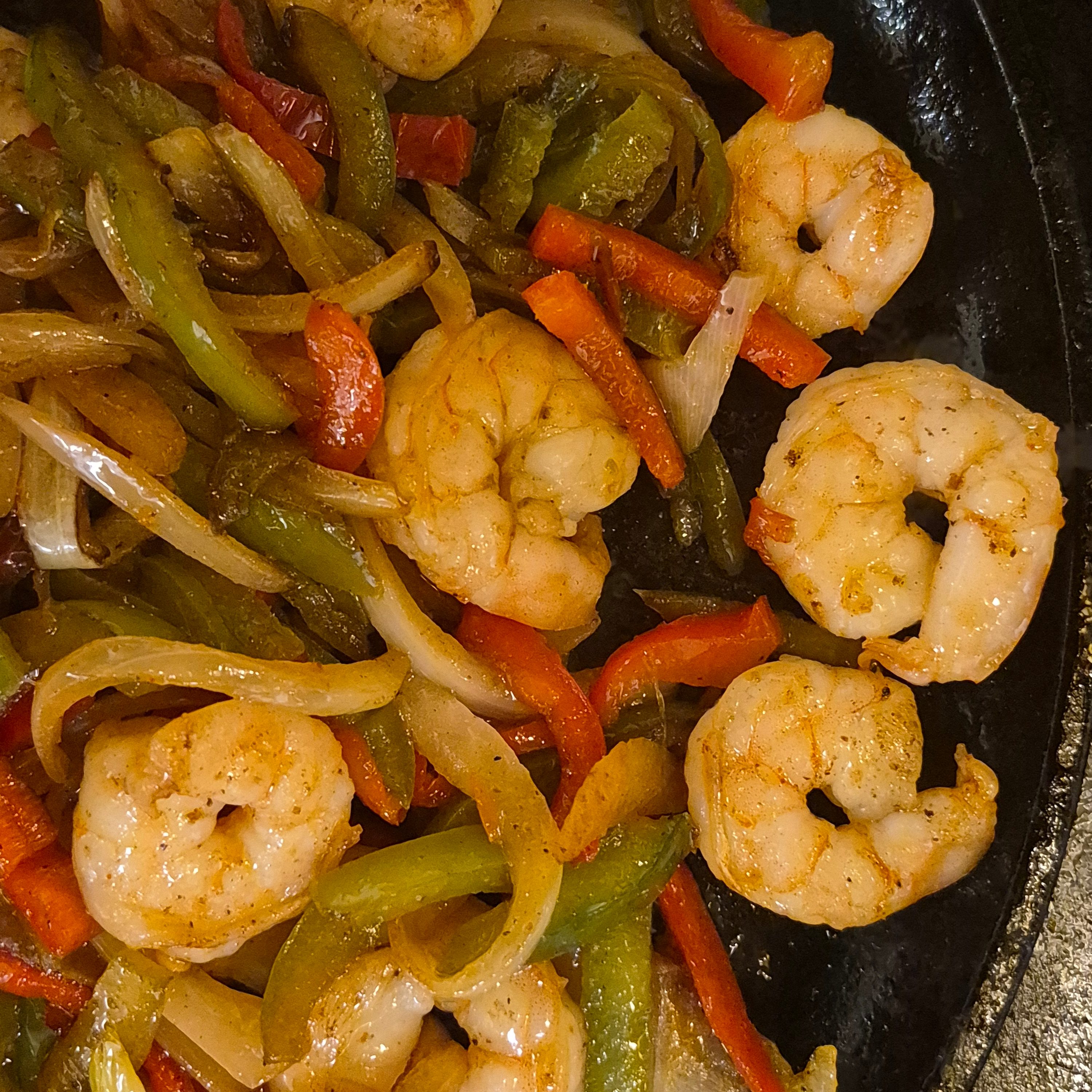 Shrimp Fajitas.