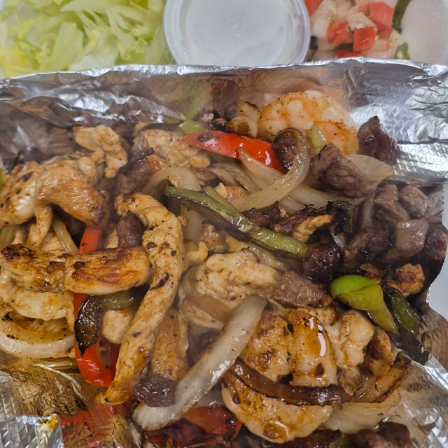 3 Meat Fajitas.