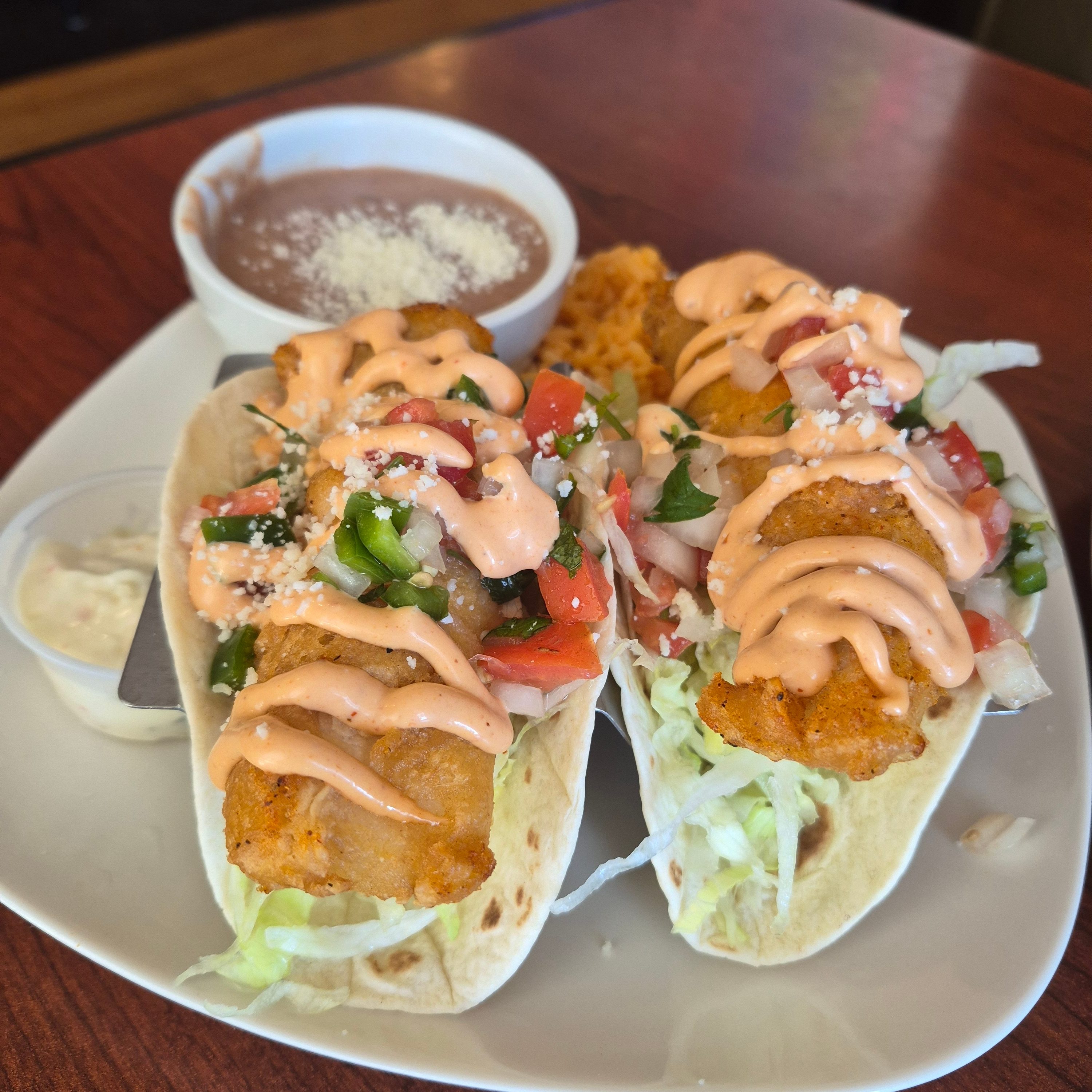 Fried Fish Tacos.