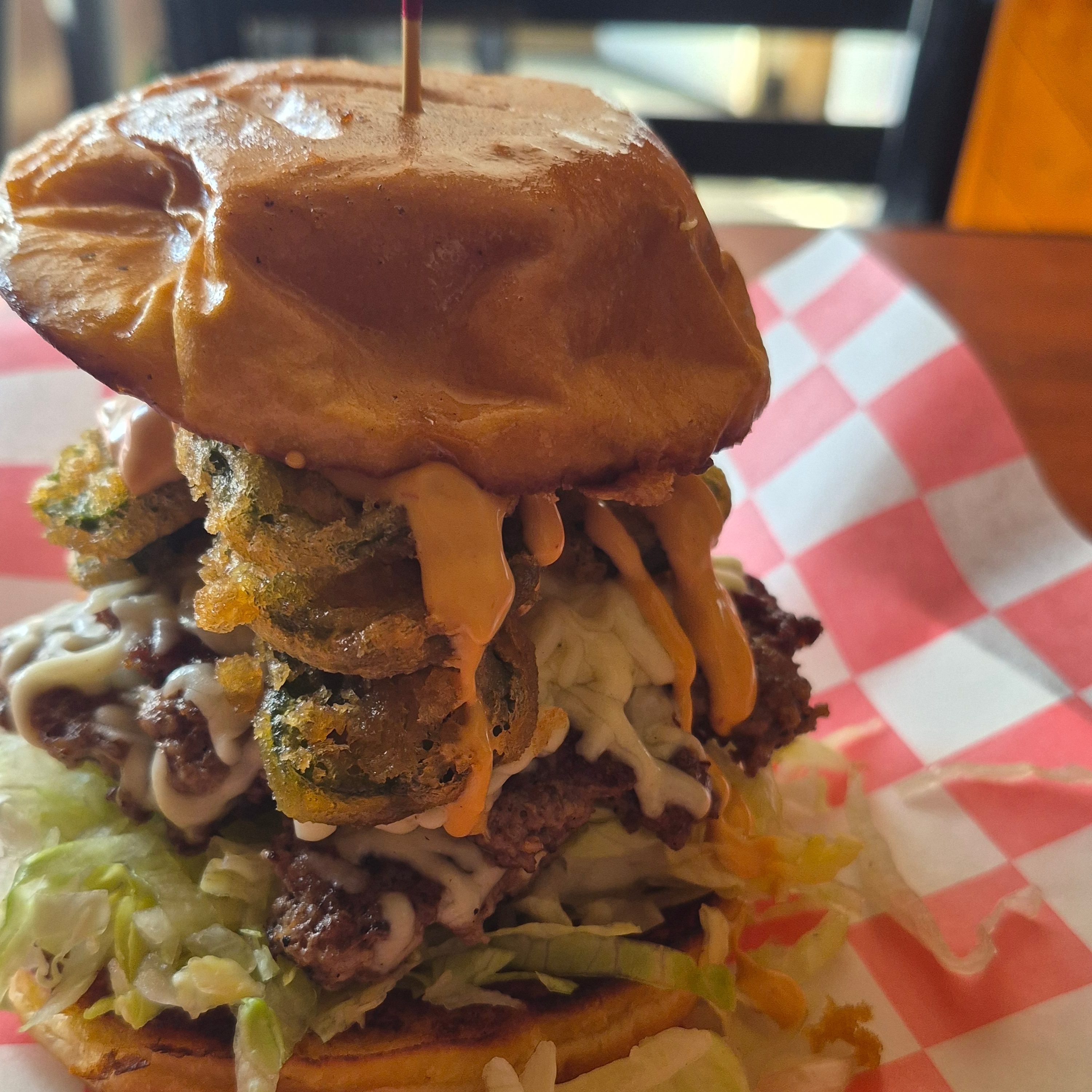 Fried Jalapeno Smash Burger.