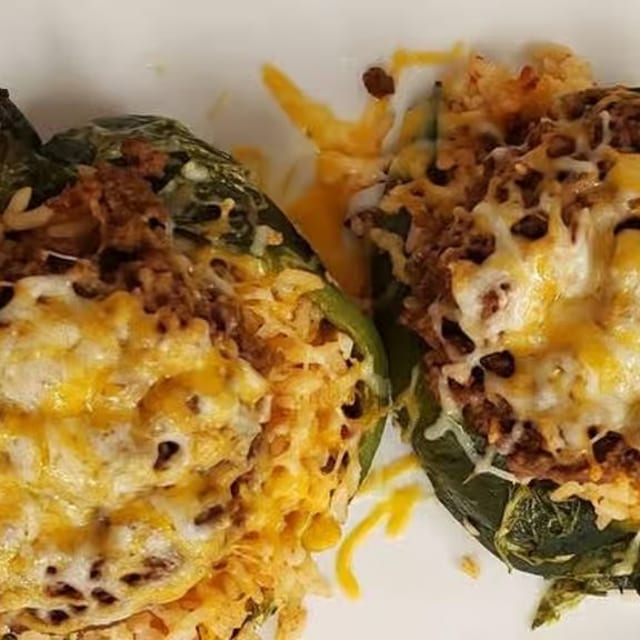 Poblano Stuffed Peppers.