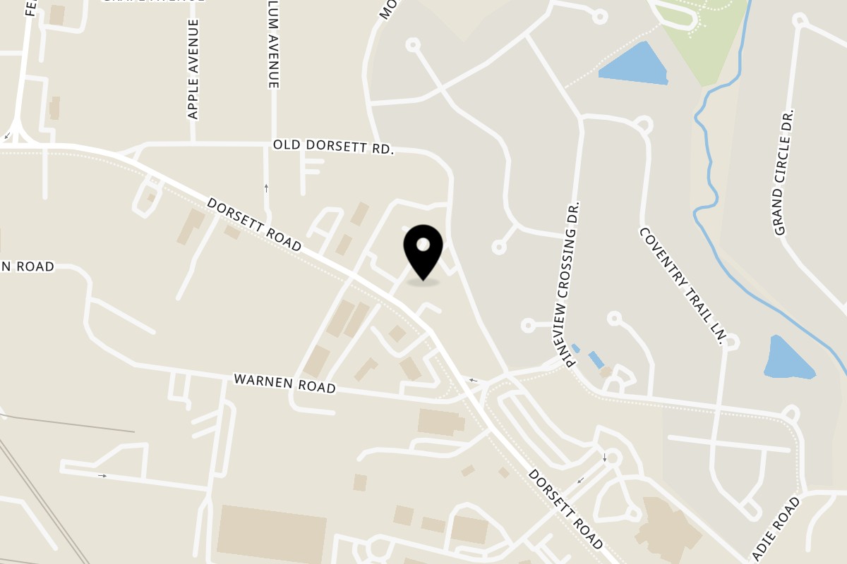 Map showing the location of LA Taco Cantina & Miguelitos Mexican Store on 11429 Dorsett Rd in Maryland Heights